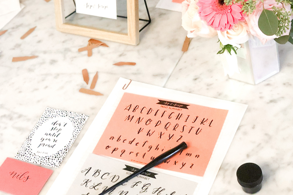 Modern Calligraphy for Beginners at Deep Roots Distillery Sturbridge