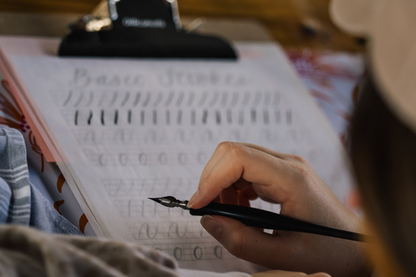 Modern Calligraphy for Beginners at Heirloom Haul - Prosper