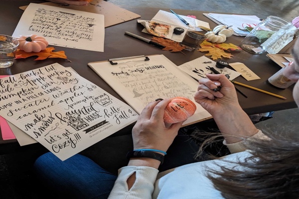 Modern Calligraphy & Pumpkin Lettering for Beginners at The Other Half
