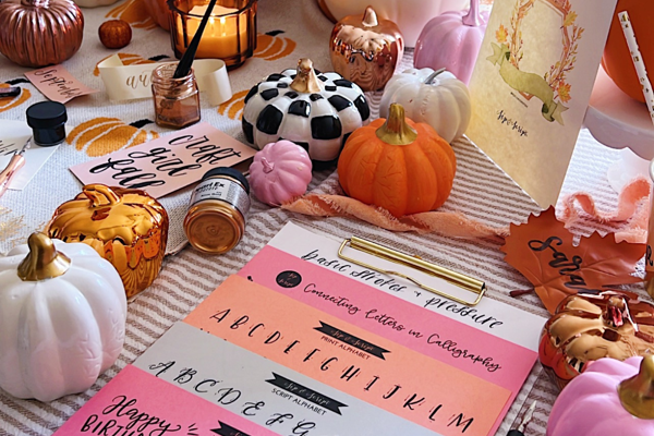 Modern Calligraphy & Pumpkin Lettering for Beginners at Commas Food Hall