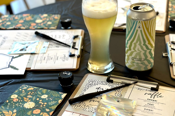 Modern Calligraphy for Beginners at The Other Half Brewing Company