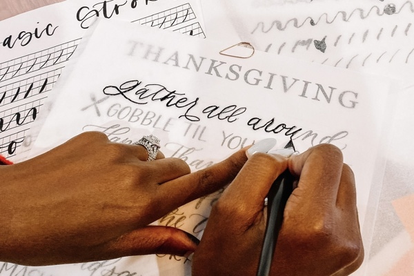 Modern Calligraphy and Place Card Lettering for Beginners at Brooklyn Habit