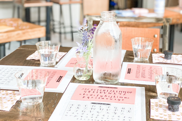 Modern Calligraphy for Beginners at Fish Head Cantina