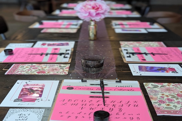 Modern Calligraphy for Beginners at Molly's Bookstore, Melrose MA