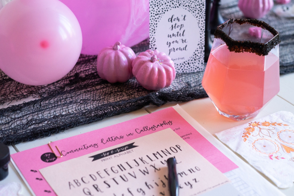 Modern Calligraphy & Pumpkin Lettering at Right Proper Brewing (Brookland Taproom)