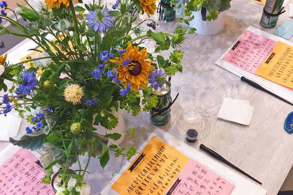 Modern Calligraphy for Beginners at Merfolk’s Specialty Coffee