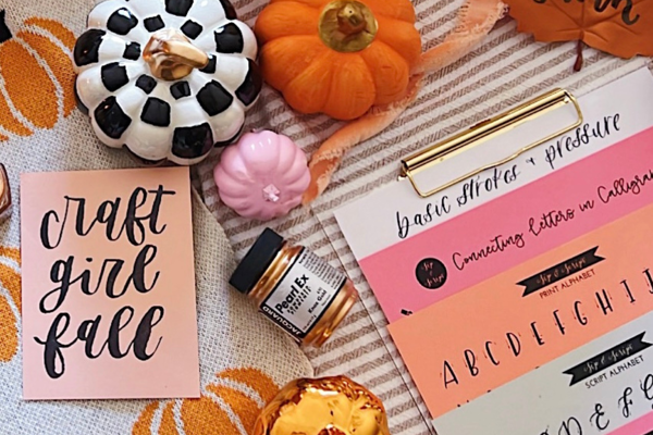Modern Calligraphy and Pumpkin Lettering for Beginners at Vine32!