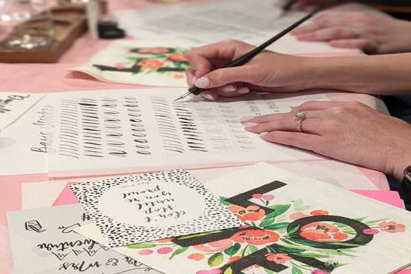 Modern Calligraphy for Beginners at Dory’s Cafe • Grill • Shop