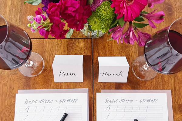 Modern Calligraphy for Beginners at Swallow Wines
