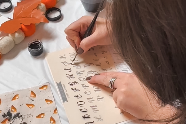 Modern Calligraphy for Beginners at Pinspiration East Greenwich
