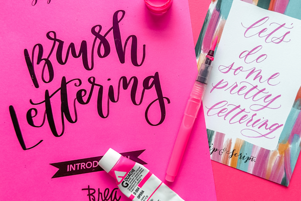Brush Lettering for Beginners at Sweetwaters Coffee & Tea