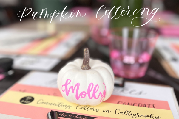 Modern Calligraphy & Pumpkin Lettering Class for Beginners at Rocky Mountain Chocolate Factory, Brier Creek Commons, Raleigh